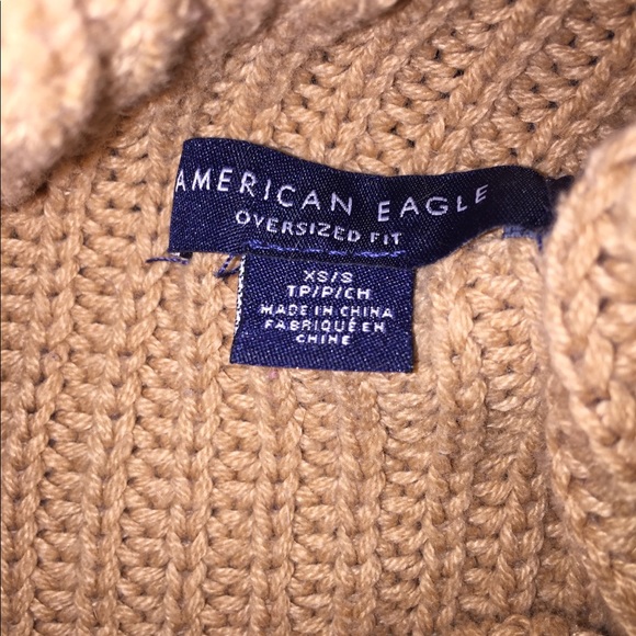 Brown Oversized Turtleneck Sweater American Eagle - Picture 3 of 3